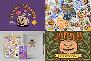 Halloween Bundle 80% OFF, an Illustration by Alina Sh (Thumbnail 4 of 13)