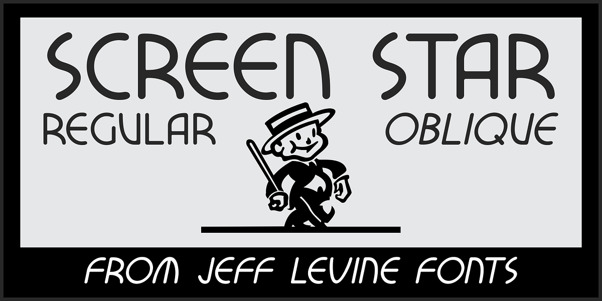 Screen Star JNL, a Sans Serif Font by Jeff Levine Fonts (Photo 1 of 5)
