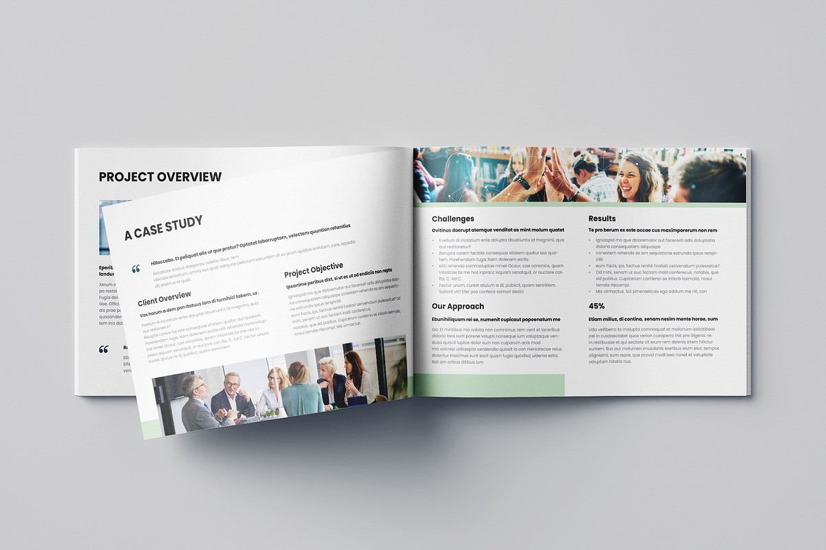 Business Proposal Landscape | Canva, a Brochure Template by Pixelpick