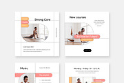 Modern Yoga Social Media Templates, a Social Media Template by Filip Studio (Thumbnail 2 of 2)
