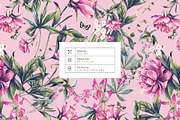 Peony Reverie Prints & Motifs, a Pattern Graphic by Pink Linen (Thumbnail 4 of 10)