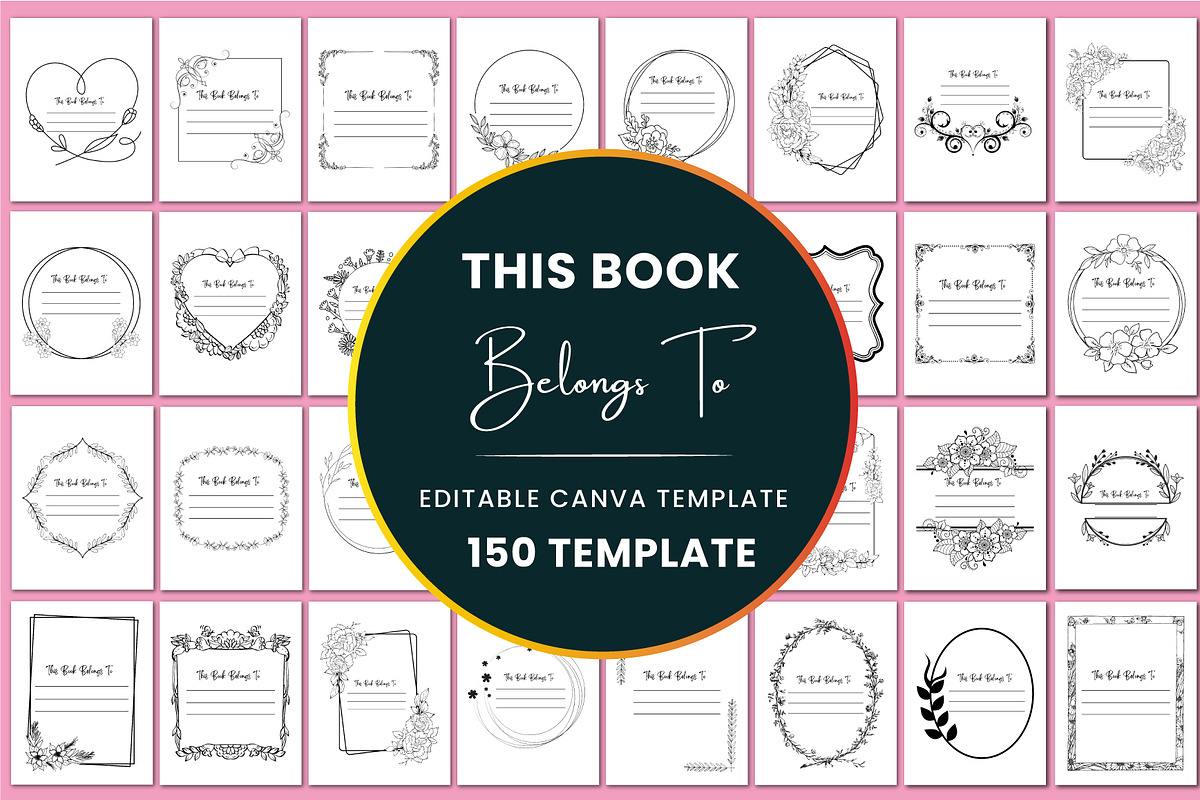 Ultimate This Book Belongs To, a Stationery Template by Shumaya (Photo 1 of 4)