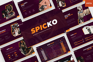 Spicko - PowerPoint basketball, a Presentation Template by BeadyLab
