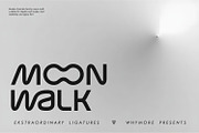 Moon Walk Font | Futuristic Font, a Sans Serif Font by WhymoreArt (Thumbnail 1 of 10)