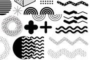 Graphic elements, Memphis style, an Outline Icon by OKart.studio (Thumbnail 4 of 6)
