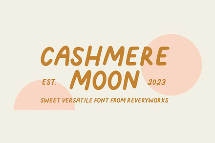 Cashmere Moon Sans (3 fonts), a Handwritten Font by ReveryWorks