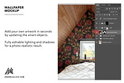 Wallpaper Mockup - Loft Bedroom, a Household Mockup by Andrea Muller (Thumbnail 3 of 6)