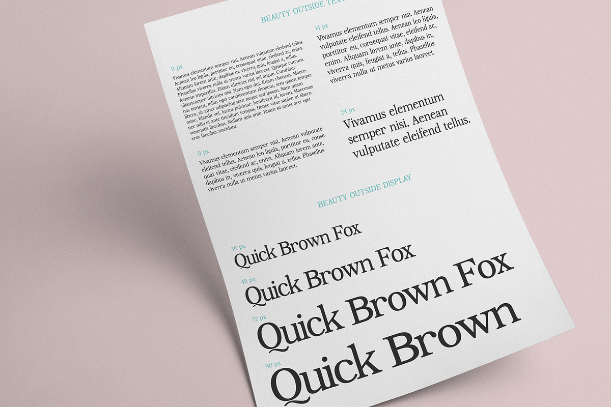 Retro Serif Font - Beauty Outside, a Serif Font by pixelcolours (Photo 9 of 9)