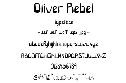 Font Oliver Rebel Sci Fi Space Theme
