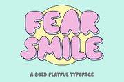 Fear Smile - Bold Playful Font, a Sans Serif Font by ariodsgn (Thumbnail 1 of 10)