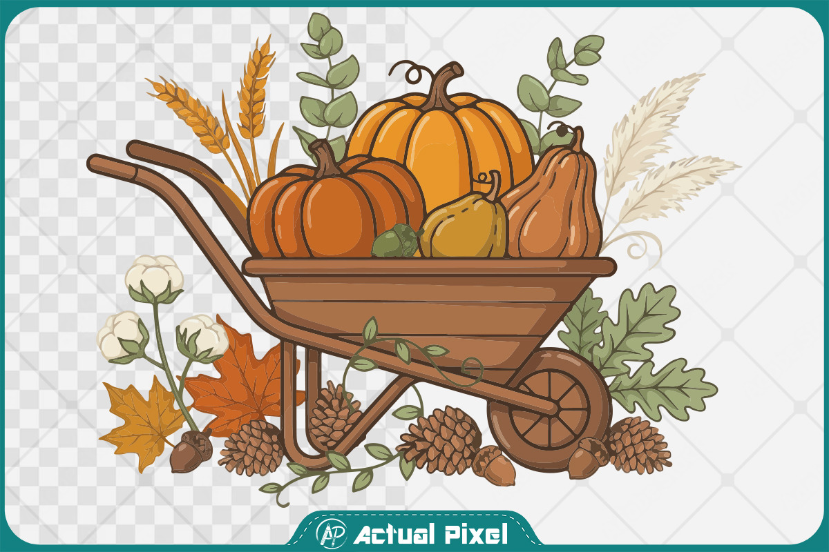 Pumpkin Patch Design Clipart Bundle, a Seasonal Illustration by Actual Pixel (Photo 11 of 17)
