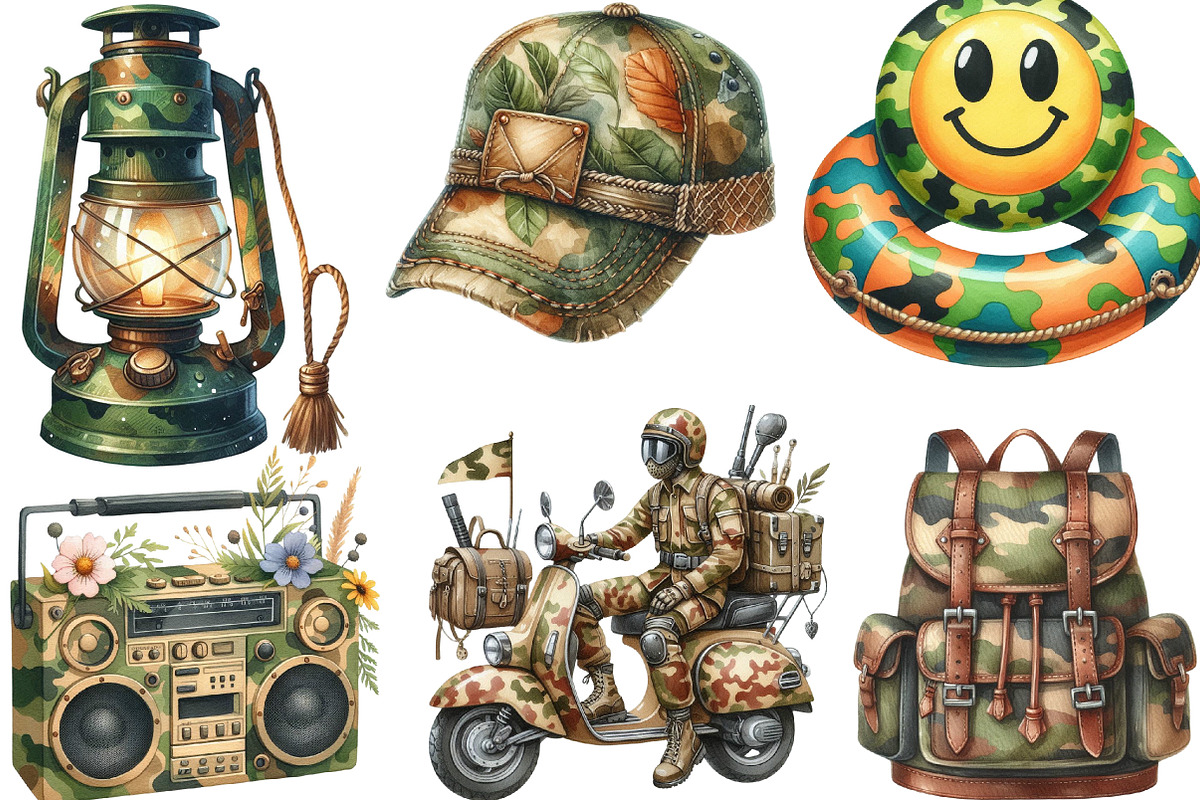 Camouflage Summer Sublimation, an Illustration by Designking (Photo 2 of 4)