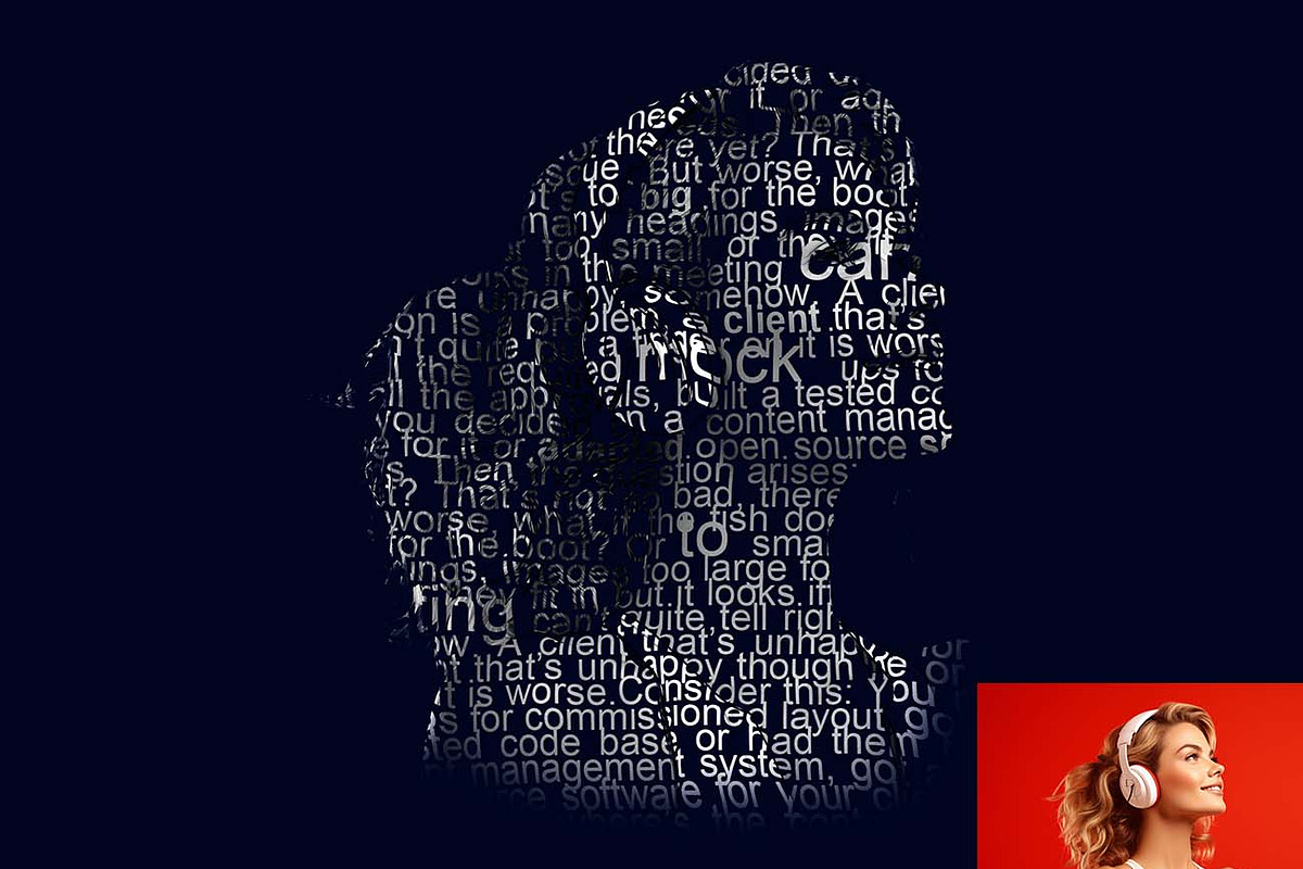 Creative Typography Text Portrait FX, an Action Add-On by Studio Retouch (Photo 10 of 11)