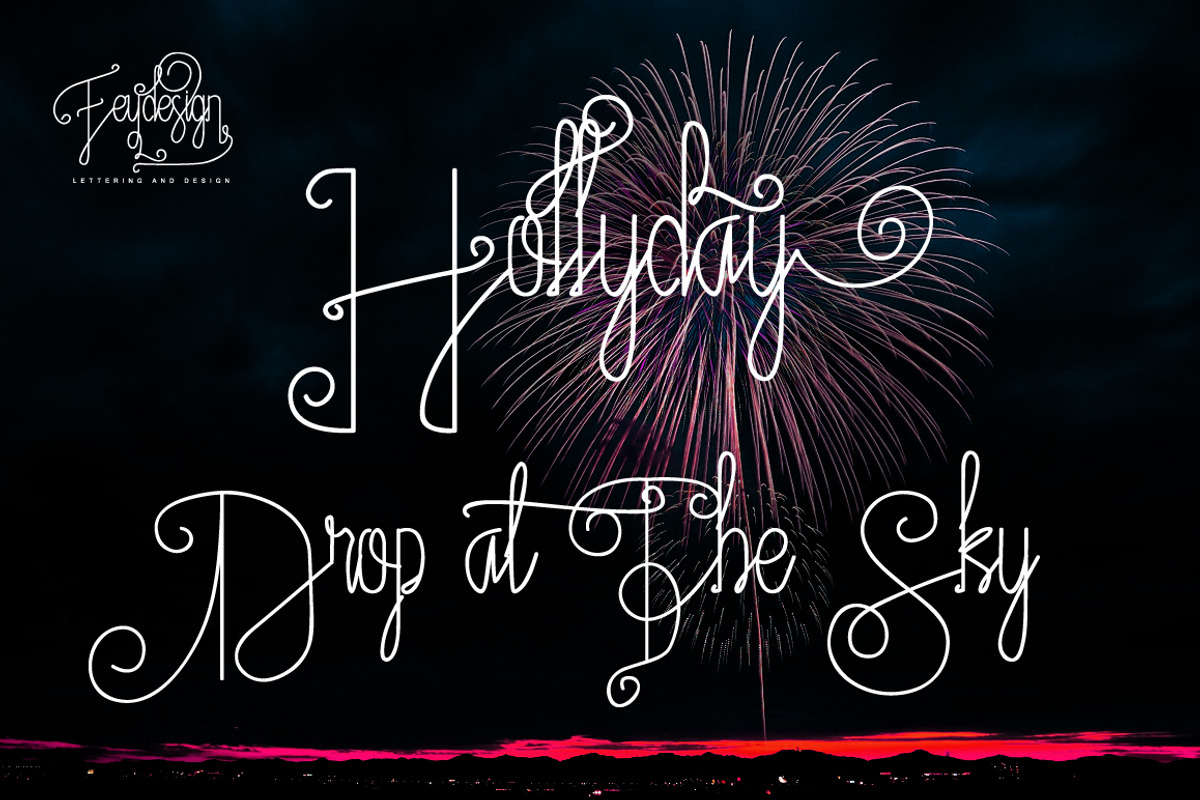 Fantasia Monoline Calligraphy +Bonus preview 7