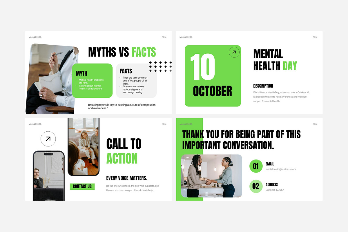 Mental Health Education Powerpoint, a Presentation Template by Eklip Studio (Photo 5 of 6)