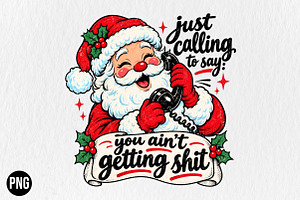 Retro Funny Christmas PNG