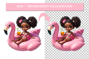Chibi Afro-American Ilustrations PNG, a Solid Icon by Nina Shaw (Thumbnail 4 of 9)