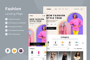 Fashan - Fashion Landing Page, a Landing Page Template by twinstd
