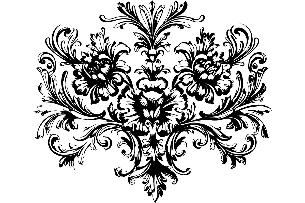 Victorian Floral Damask Ornament, an Object Graphic by Gfx_Store (Photo 11 of 32)