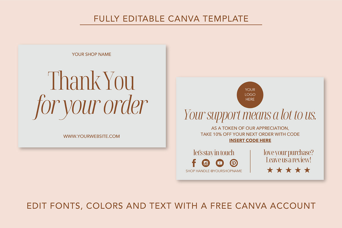 Business Thank You Card, a Card Template by Strange Gaze Studios (Photo 2 of 2)