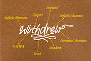 Withdrew - Modern Script Font, a Handwritten Font by Barkah (Thumbnail 10 of 15)
