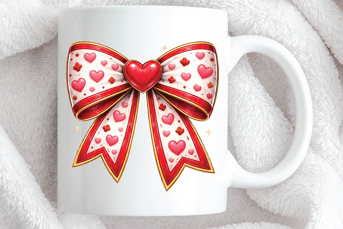 Coquette Bow Heart Png, Valentine De, an Illustration by DreamPrint404 (Photo 2 of 6)