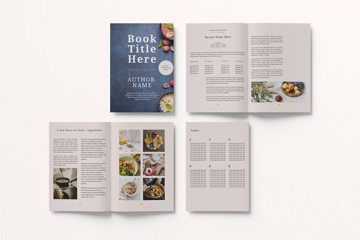 C R A V I N G | Recipe Book Canva Template preview 7
