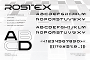 Rostex – Futuristic Techno Display, a Sans Serif Font by roomspace creative lab (Thumbnail 7 of 10)