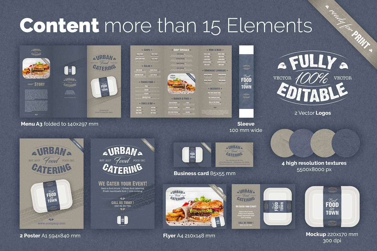 Brand Pack - Urban Food Catering, a Branding & Logo Template by easytemplates.store (Photo 2 of 9)