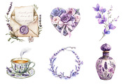 Lavender Mothers Day Clipart, an Illustration by CreationArt (Thumbnail 2 of 5)