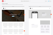 Responsive Website Wireframe Kit, a Wireframe Template by UX Kits (Thumbnail 5 of 5)