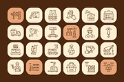 Warehouse Icon Art Set, an Outline Icon by Prosymbols (Thumbnail 6 of 7)