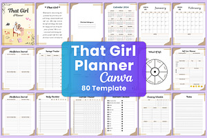 That Girl Planner Canva Interior