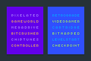 Monopix Pixel Typeface (12 Fonts), a Sans Serif Font by alpercakici (Thumbnail 9 of 11)