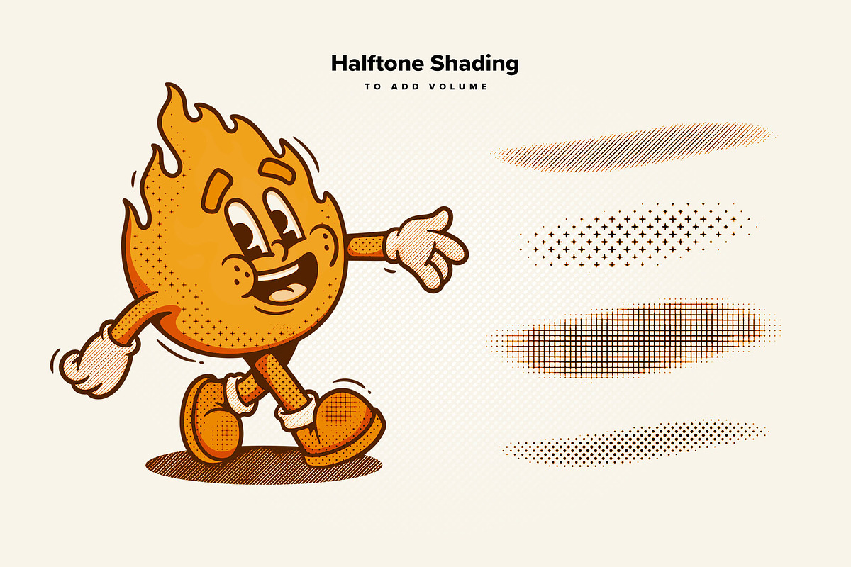 Retro Halftone Procreate Brushes, a Brush Add-On by Creative Veila (Photo 7 of 9)