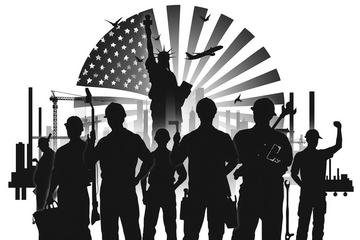 America Worker Vector Bundle, an Illustration by jahid234 (Photo 11 of 21)