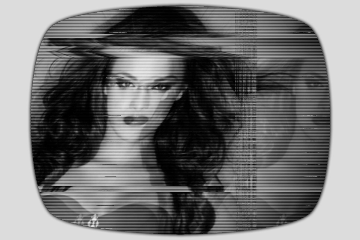 Vintage TV Interference GLITCH Portr, an Action Add-On by designvillage (Photo 7 of 13)