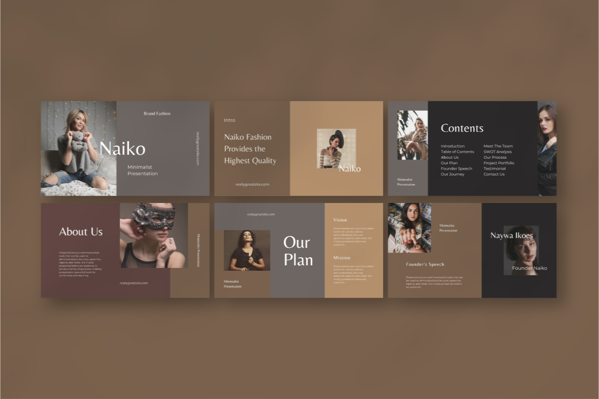 Naiko Brand - Canva Presentation, a Presentation Template by Inkofert (Photo 4 of 9)