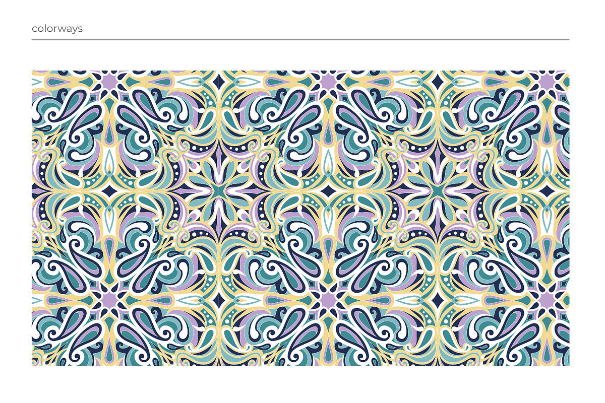 Elegant Paisley Mandala Pattern Pack, a Pattern Graphic by ASTUDIO (Photo 8 of 8)