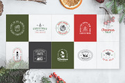 50 Retro Modern Christmas Logos, a Branding & Logo Template by Graphicdome (Thumbnail 2 of 11)