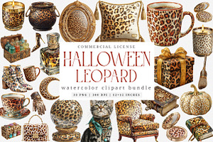 Leopard Print Halloween PNG, an Illustration by SinaCreation