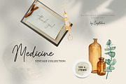 Medicine Vintage collection, a Healthcare Illustration by CrystalinaShop (Thumbnail 10 of 10)