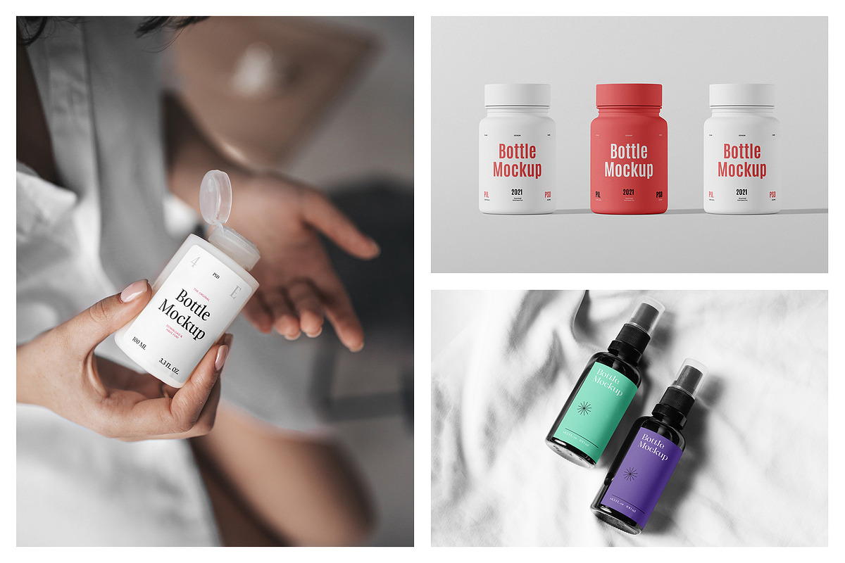 Cosmetic Packaging Bottle Mockups, a Pens & Pencil Mockup by MockupForest (Photo 6 of 11)