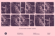 CS Beyond Stamp, a Sans Serif Font by Craft Supply Co. (Thumbnail 6 of 8)