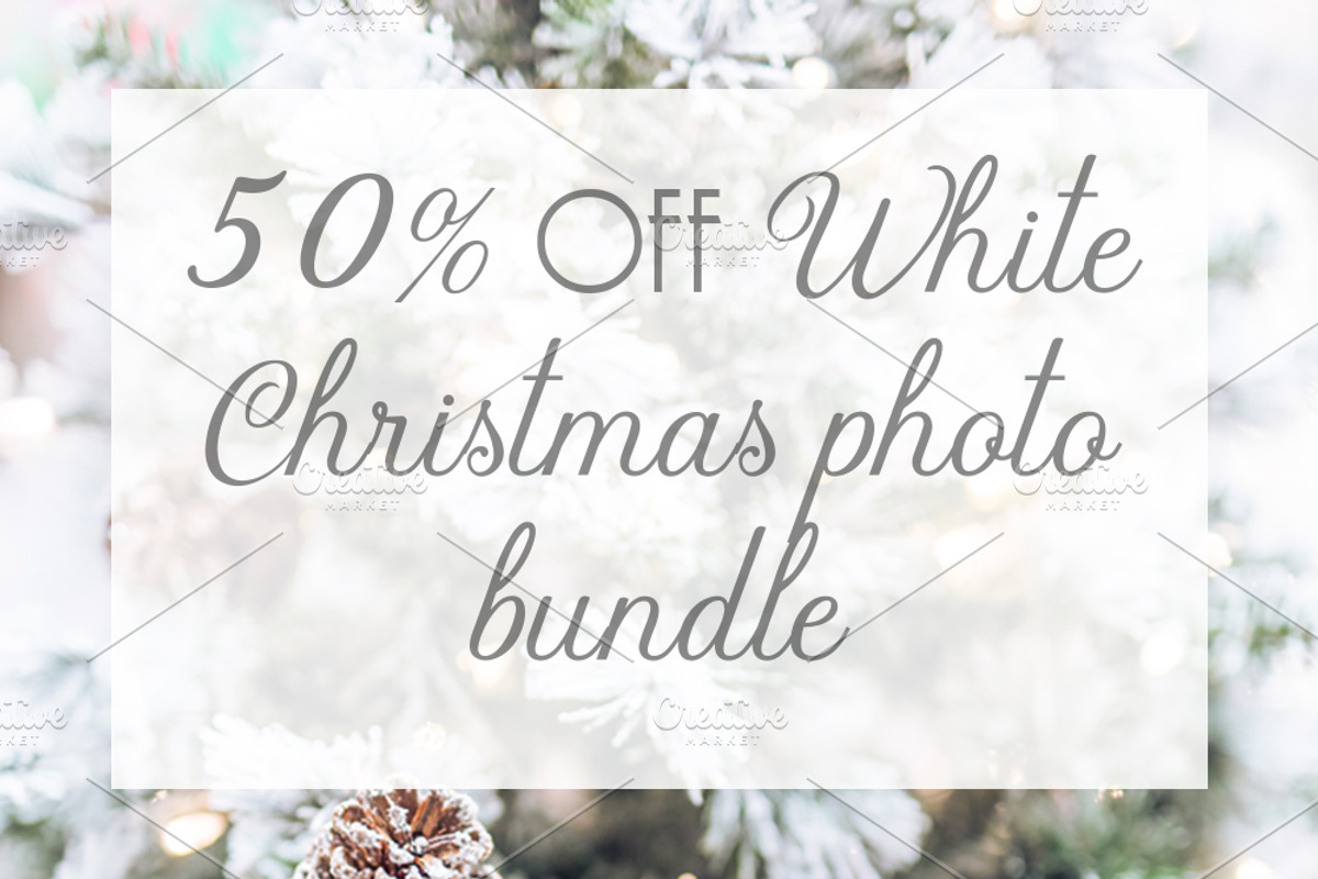 White Christmas tree photo BUNDLE, a Holiday Photo by TruElegance Photos (Photo 1 of 5)