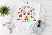 Festive Ghost Reading PNG, an Illustration by Craft Nest (Thumbnail 4 of 6)