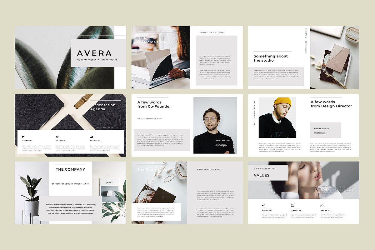 Avera - PowerPoint Template, a Presentation Template by Bervisual (Photo 2 of 9)