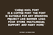 Cheko Khol - Coffee Shop Font, a Sans Serif Font by QR Design Studio (Thumbnail 4 of 12)
