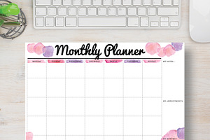 Pink Planner: Letter Size
