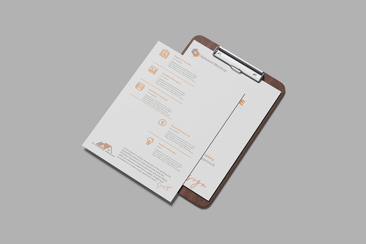 Clipboard Mockup, a Merchandise Mockup by seramoe (Photo 4 of 5)